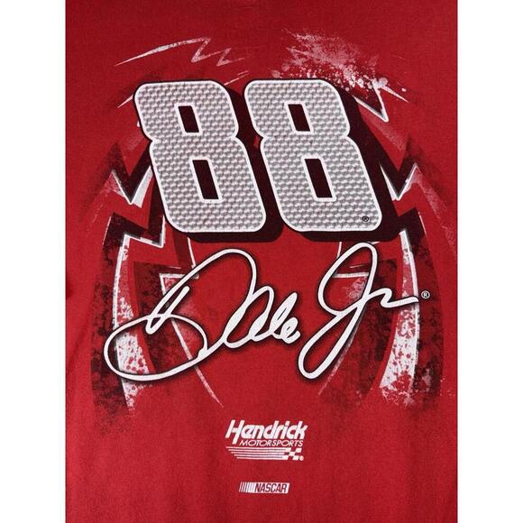 Dale Earnhardt Jr. 88 Adult 3XL Red TShirt NASCAR Hendrick Motors 2016 2-Sided - Picture 6 of 12